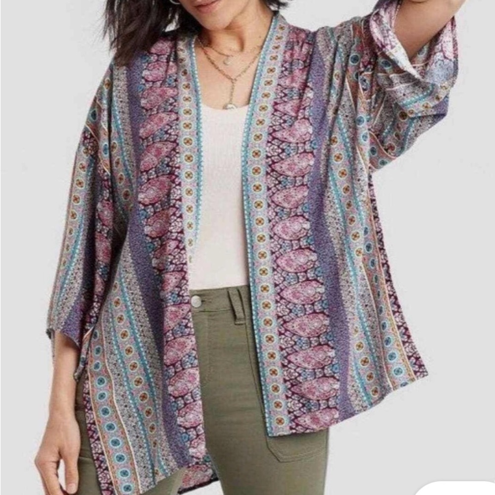 Bohemian Patterned Kimono